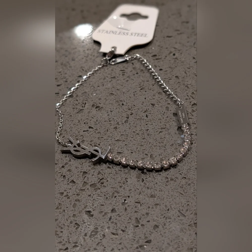 Silver stainless Steel Chain Bracelet Fashion Jewelry